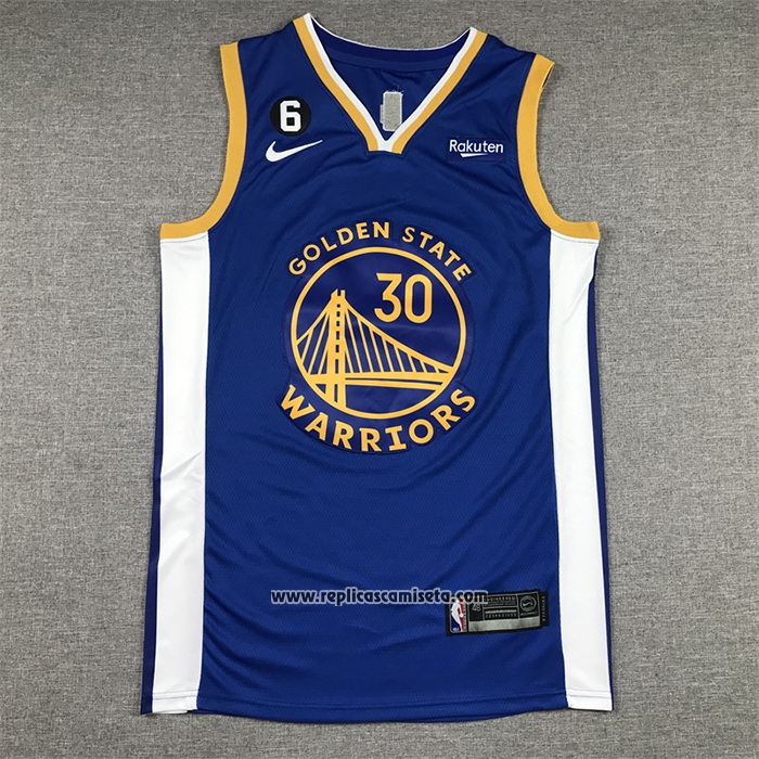 Camiseta Golden State Warriors Stephen Curry #30 Icon 2022-23 Azul